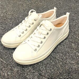 Women's Vionic Winny White Leather Arch Support Sneakers sz 8.5